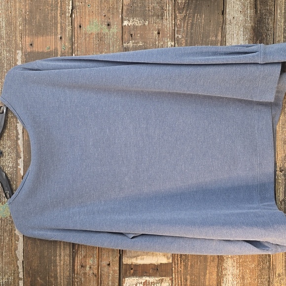 Westbound Blue Ribbed Knit Top, Plus Size 1X, NWT - Picture 2 of 5